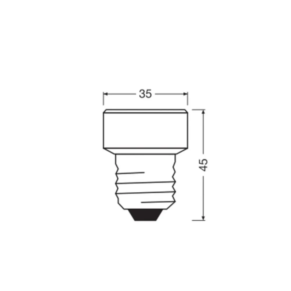 Led Pærer ^ OSRAM LED Star Flat E27 3,5W 4.000K dæmpbar udskiftelig ring
