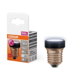 Led Pærer ^ OSRAM LED Star Flat E27 3,5W 4.000K dæmpbar udskiftelig ring