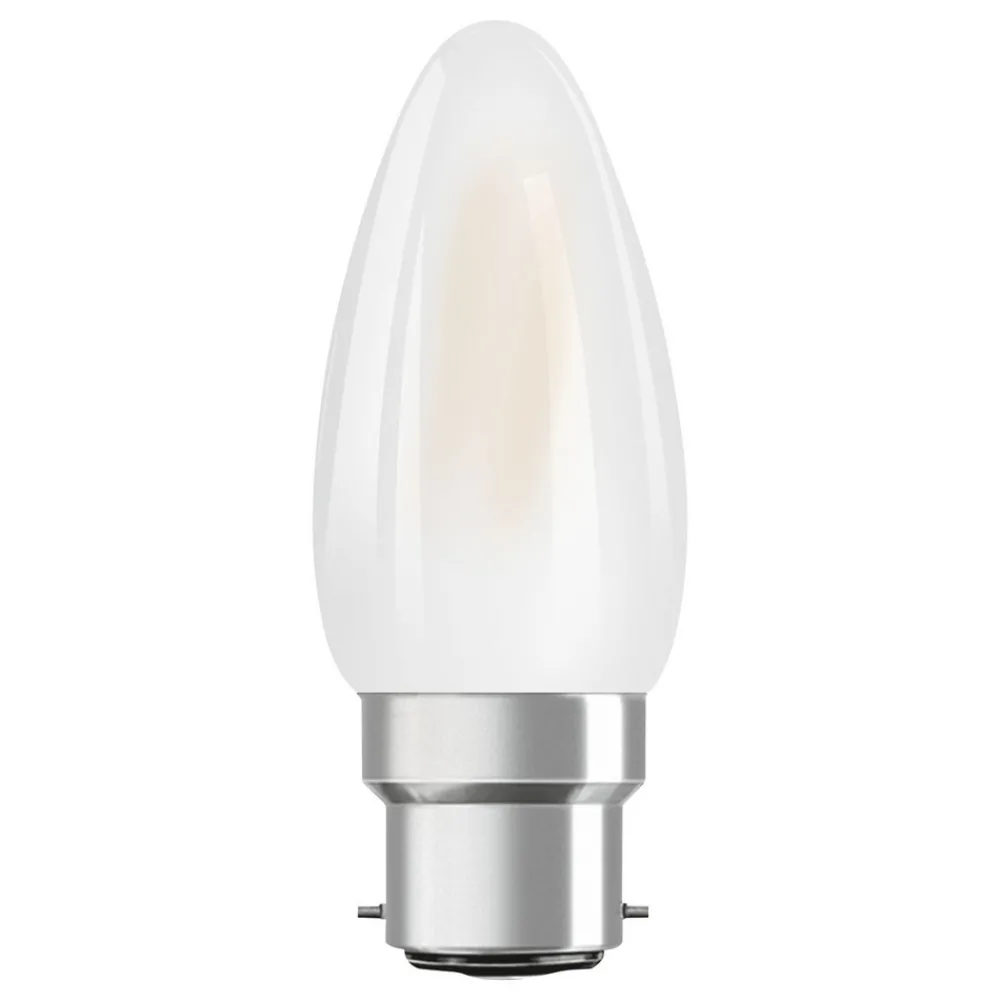 OSRAM Led Pærer > LED stearinlys B22d Classic 827 4W mat