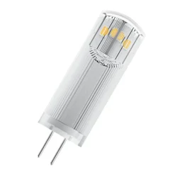 Led Pærer ^ OSRAM LED-stiftsokkelpære G4 1,8W 2.700K klar 3 enheder