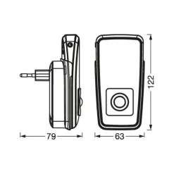 OSRAM Natlys > LED-stikkontaktnattelys LUNETTA TORCH hvid Akku mobil