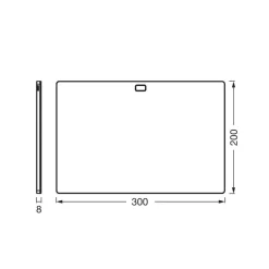 OSRAM Underskabsbelysning > LED-underskabsbelysning Panel 30 x 20 cm hvid CCT dæmpbar