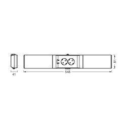 OSRAM Underskabsbelysning > LED-underskabsbelysning Socket hvid 3.000 K dæmpbar stikkontakter