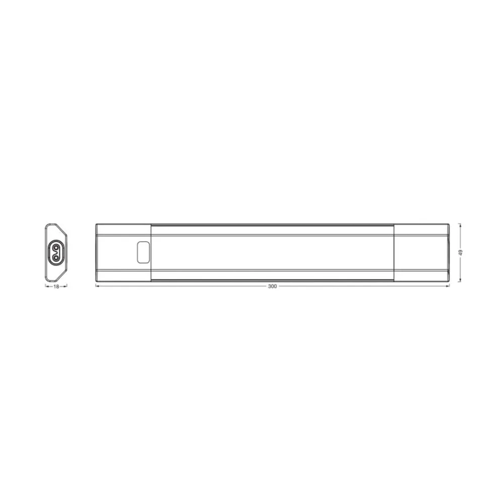 OSRAM Underskabsbelysning > LED-underskabsbelysning Linear Edge Sensor 30 cm sort CCT