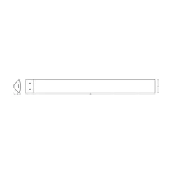 OSRAM Underskabsbelysning > LED-underskabsbelysning Linear Angle, sort, sensor, 35 cm