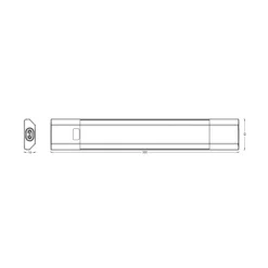 Underskabsbelysning ^ OSRAM LED-underskabsbelysning Linear Edge Sensor 30 cm hvid CCT