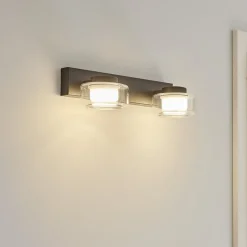 OSRAM Væg- Og Spejllamper > LED-væglampe ORBIS FLAME, sort, 2 lyskilder, CCT IP44
