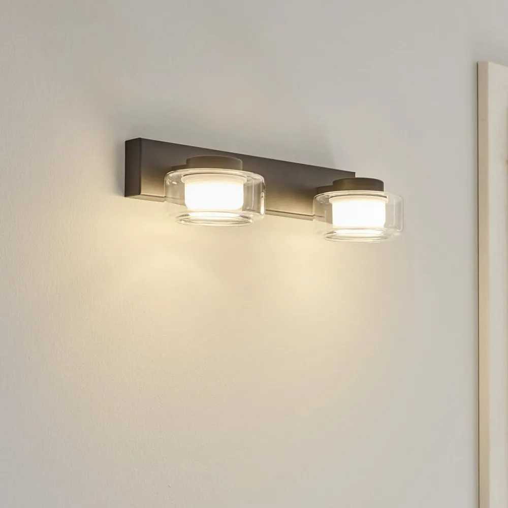 OSRAM Væg- Og Spejllamper > LED-væglampe ORBIS FLAME, sort, 2 lyskilder, CCT IP44