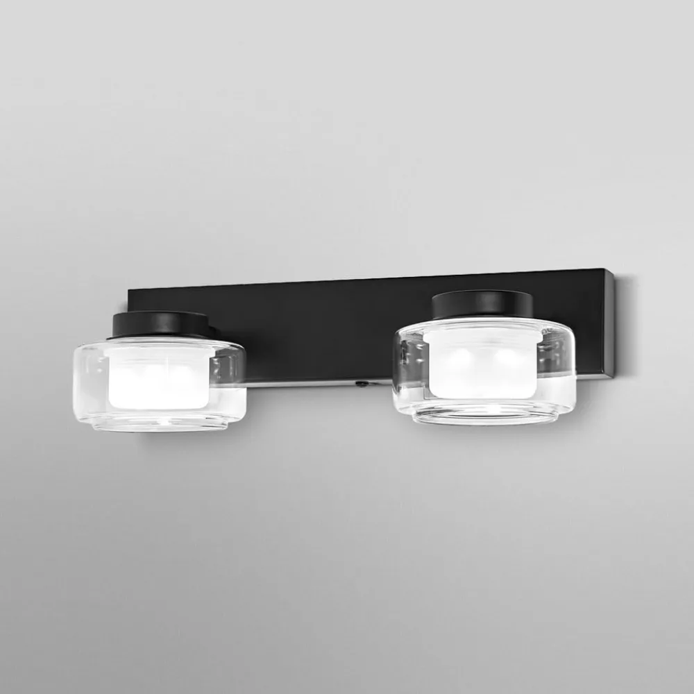 OSRAM Væg- Og Spejllamper > LED-væglampe ORBIS FLAME, sort, 2 lyskilder, CCT IP44