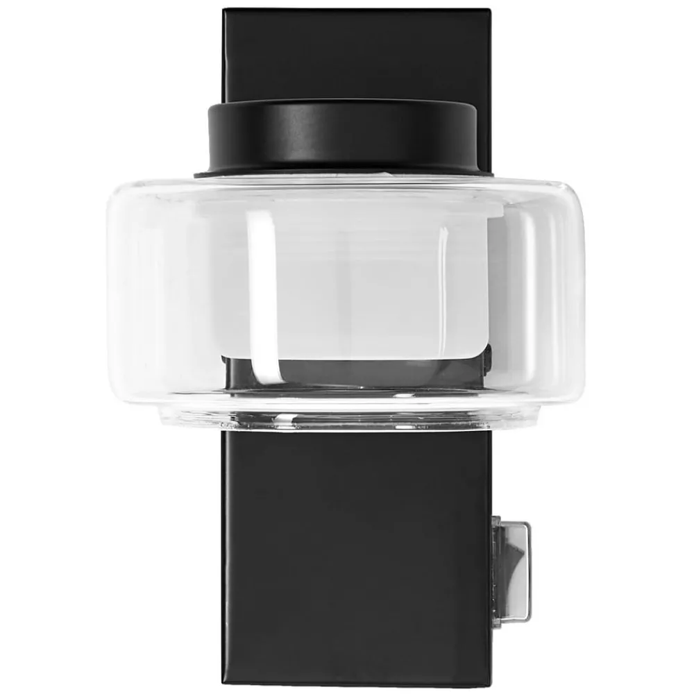 Væg- Og Spejllamper ^ OSRAM LED-væglampe ORBIS FLAME, sort, metal, IP44 CCT