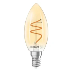 OSRAM Filament Pære > LED Vintage B28 E14 3,5W 922 Spiral Filament guld dæmpbar