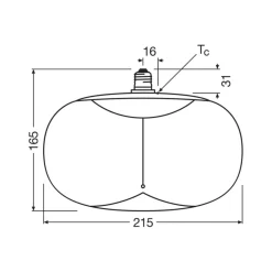OSRAM Led Pærer > LED Vintage Big Elipse E27 4W 818 Filament smoke dæmpbar