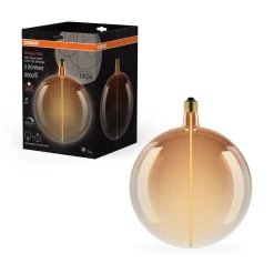 OSRAM Led Pærer > LED Vintage Big Globe E27 4,8W 818 Filament brun dæmpbar