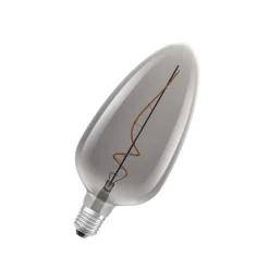 OSRAM Dæmpbar Led-Pære|Filament Pære > LED Vintage 1906, C125, glødetråd, grå, E27, 4 W, 818