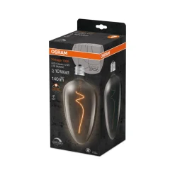 OSRAM Dæmpbar Led-Pære|Filament Pære > LED Vintage 1906, C125, glødetråd, grå, E27, 4 W, 818