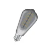 Dæmpbar Led-Pære|Filament Pære ^ OSRAM LED Vintage 1906 Edison, grå, E27, 7,8 W, 818, dim.