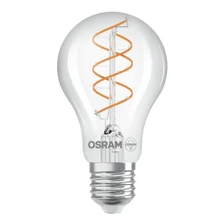 OSRAM Led Pærer > LED Vintage E27 8W 2.200K Spiral Filament clear dæmpbar