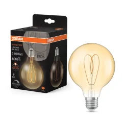 OSRAM Filament Pære > LED Vintage G95 E27 8W 922 Heart Filament guld dæmpbar