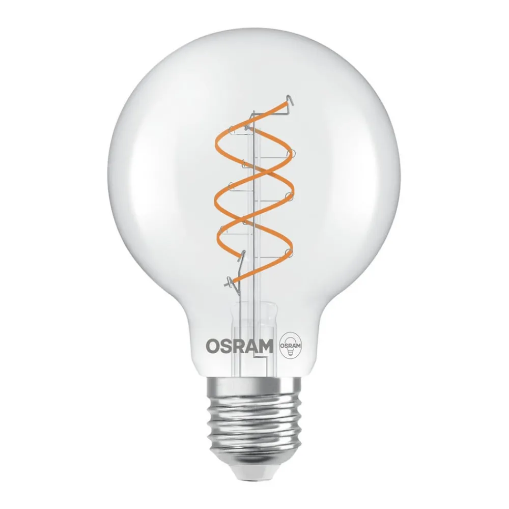 OSRAM Led Pærer > LED Vintage G80 E27 7,2W 927 Spiral Filament clear dæmpbar
