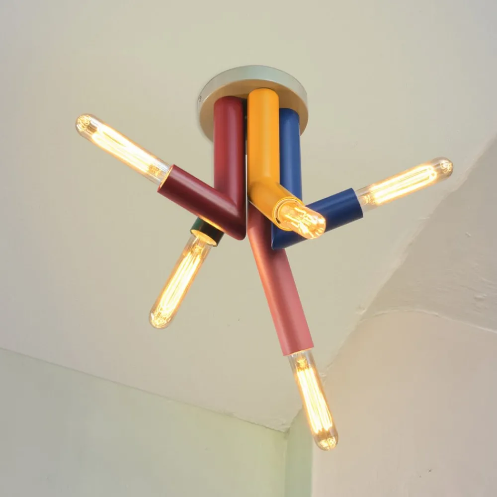 OSRAM Loftlamper > loftlampe Decor Straw, 5 lyskilder, stål, farvet, E27