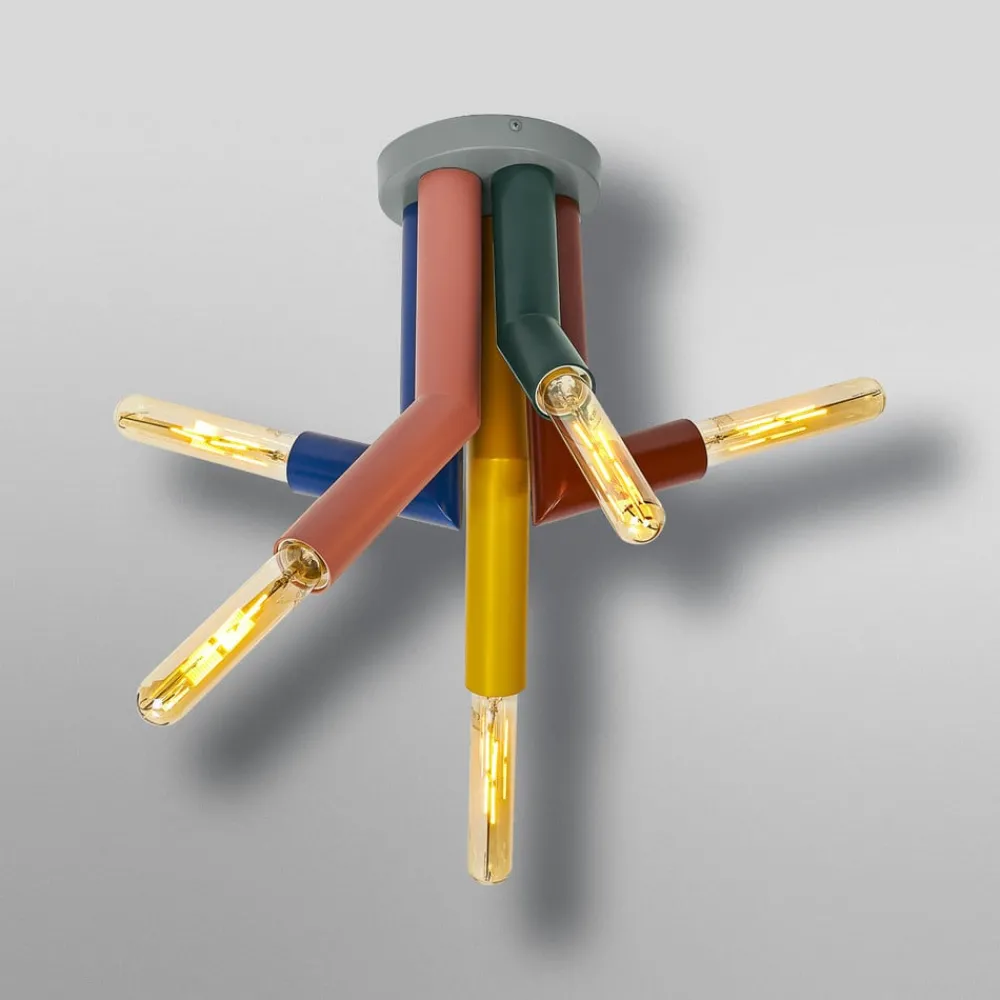 OSRAM Loftlamper > loftlampe Decor Straw, 5 lyskilder, stål, farvet, E27