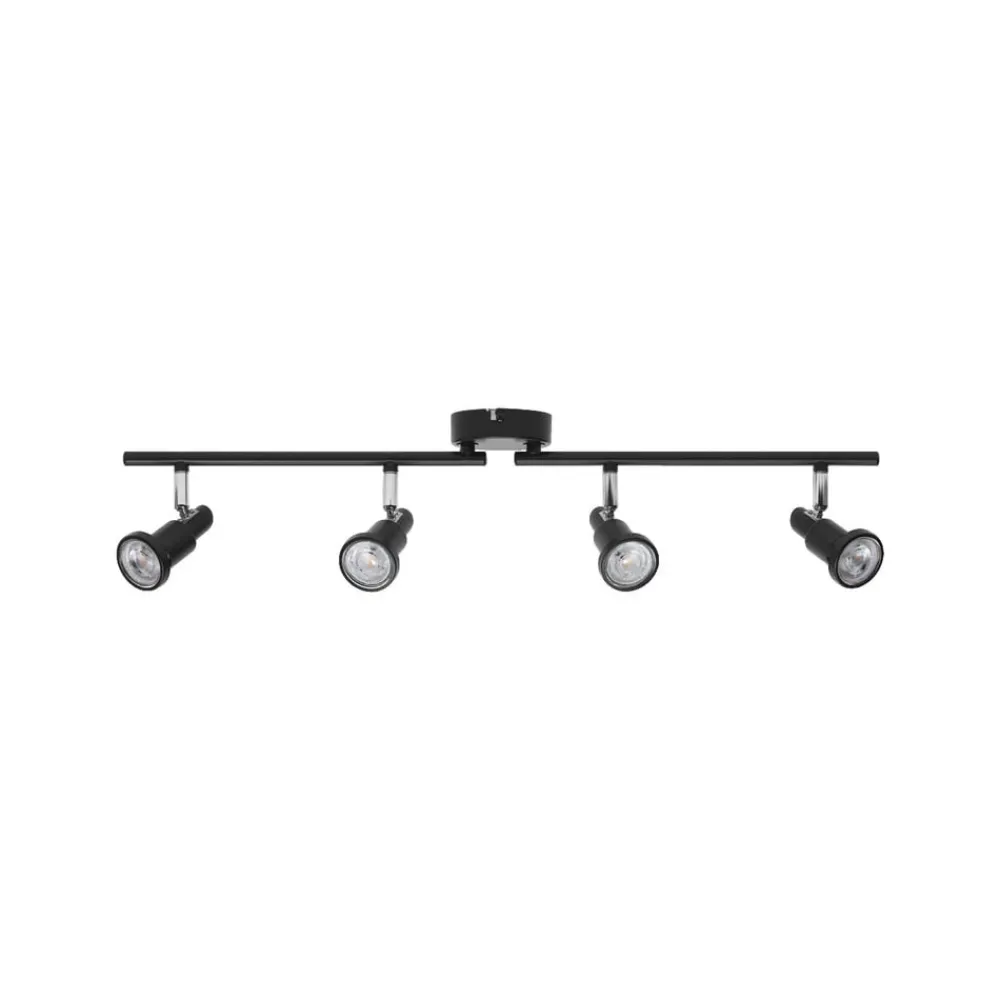 OSRAM Spotlights > loftspotter, sort 4 lyskilder Metal GU10-LED 927 dæmpbar
