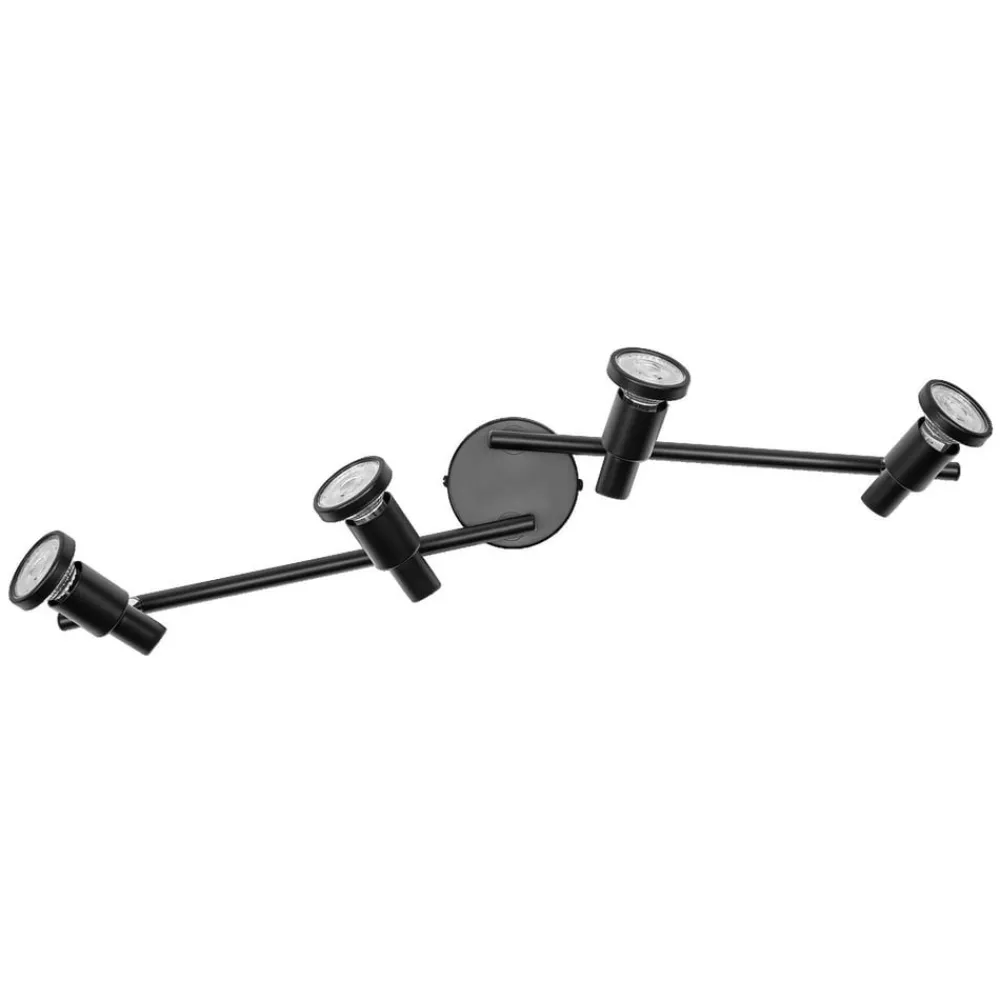 OSRAM Spotlights > loftspotter, sort 4 lyskilder Metal GU10-LED 927 dæmpbar