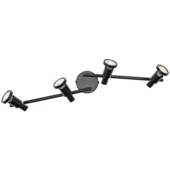 OSRAM Spotlights > loftspotter, sort 4 lyskilder Metal GU10-LED 927 dæmpbar