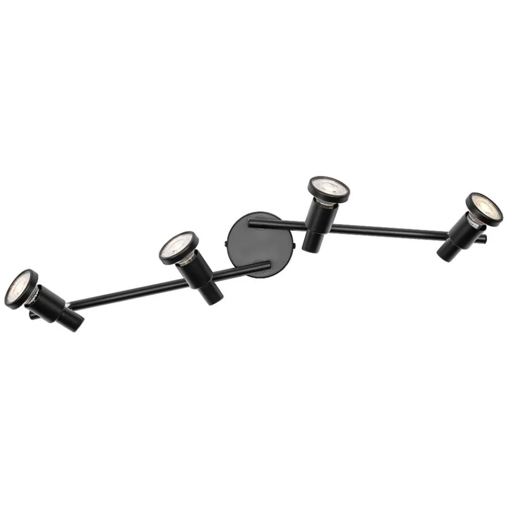 OSRAM Spotlights > loftspotter, sort 4 lyskilder Metal GU10-LED 927 dæmpbar