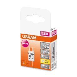 Led Pærer ^ OSRAM PIN Micro LED-stiftsokkelpære G4 1W 100lm 2.700K