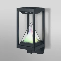 OSRAM SMART+ Solcelle Lampe Med Sensor|Væglampe Med Sensor > LED-solcellelampe til udendørs væglampe ALPS, sort Sensor