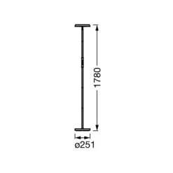 OSRAM SMART+ Gulvlamper|Gulvlamper > WiFi LED-gulvlampe, sort, op/ned, RGB CCT