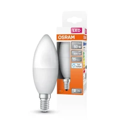 Led Pærer ^ OSRAM Star LED-kerte E14 7,5 W 806lm 6.500 K mat