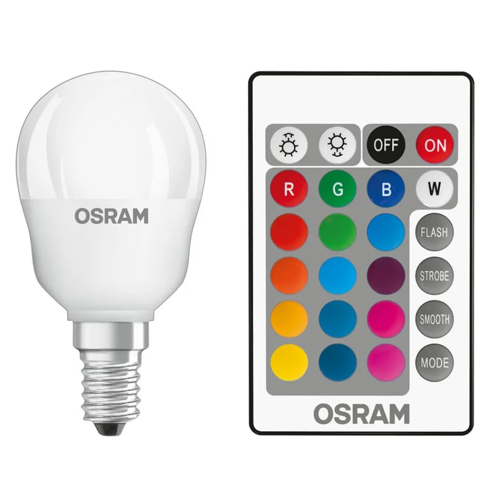 OSRAM Dæmpbar Led-Pære > Star+ LED-pære E14 4,2 W dråbe fjernbet. mat