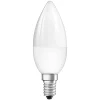 Dæmpbar Led-Pære ^ OSRAM Star+ LED-pære E14 4,2 W kerte mat fjernbet.