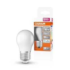 OSRAM Led Pærer > Star LED-pære E27 4,9 W 470lm 6.500 K mat