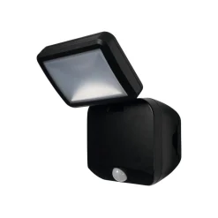 OSRAM Væglampe Med Sensor|Udendørs Spot > udendørs LED-spot DOUBLE 1 lyskilde sort Sensor Batteri