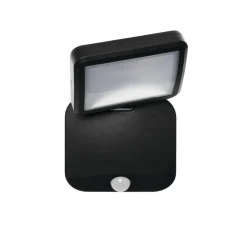 OSRAM Væglampe Med Sensor|Udendørs Spot > udendørs LED-spot DOUBLE 1 lyskilde sort Sensor Batteri