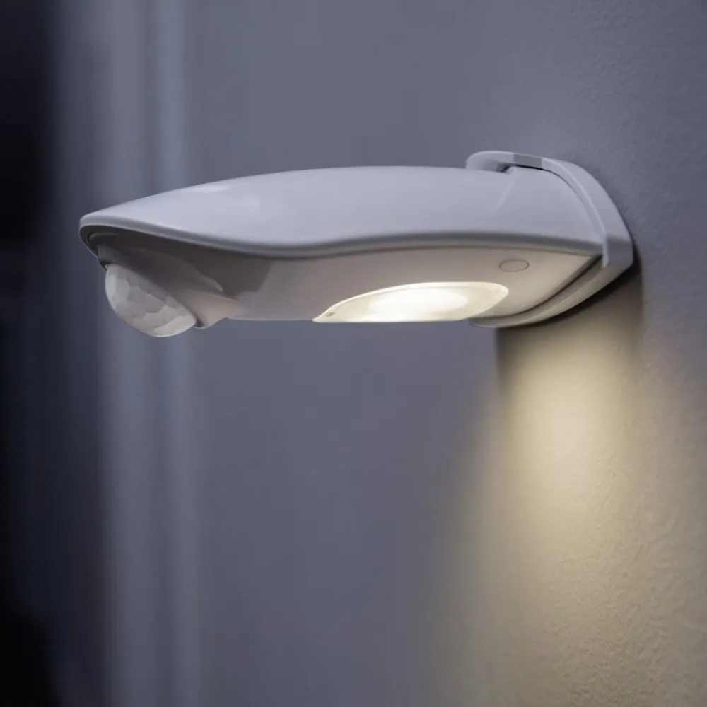 OSRAM Væglamper > udendørs LED-væglampe DOORLED DOWN sølv Sensor Batteri