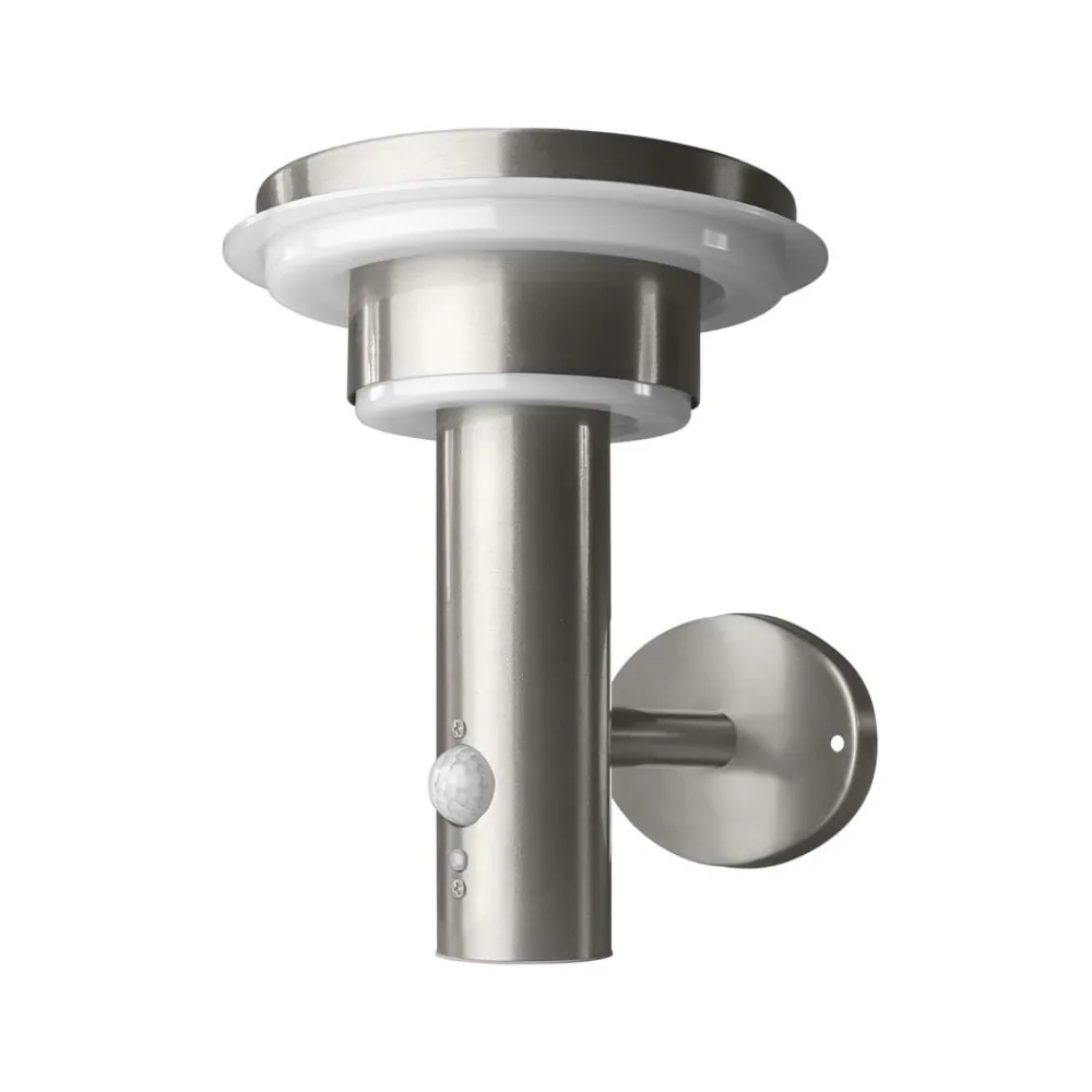 Solcelle Lampe Med Sensor|Væglampe Med Sensor ^ OSRAM væglampe ENDURA STYLE SOLAR DOUBLE CIRCLE stål