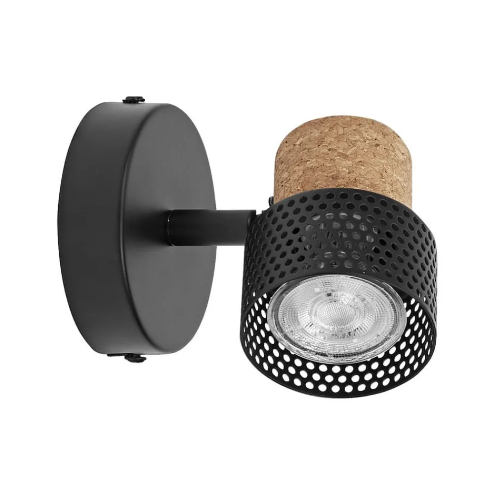 OSRAM Væglamper > vægspot CORK, sort, 1 spot, GU10-LED 927 dæmpbar