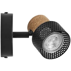 OSRAM Væglamper > vægspot CORK, sort, 1 spot, GU10-LED 927 dæmpbar