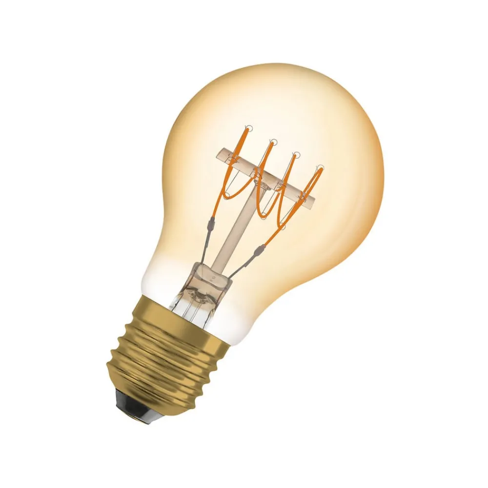 OSRAM Dæmpbar Led-Pære|Filament Pære > Vintage 1906 E27 4,8W LED A60 822 guld dæmpbar