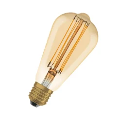 Dæmpbar Led-Pære|Filament Pære ^ OSRAM Vintage 1906 E27 8,8 W LED ST64 822 guld dim