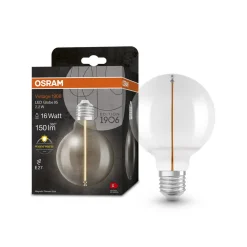 OSRAM Filament Pære > Vintage 1906 LED-Globe G95 E27 2,2W 827 klar
