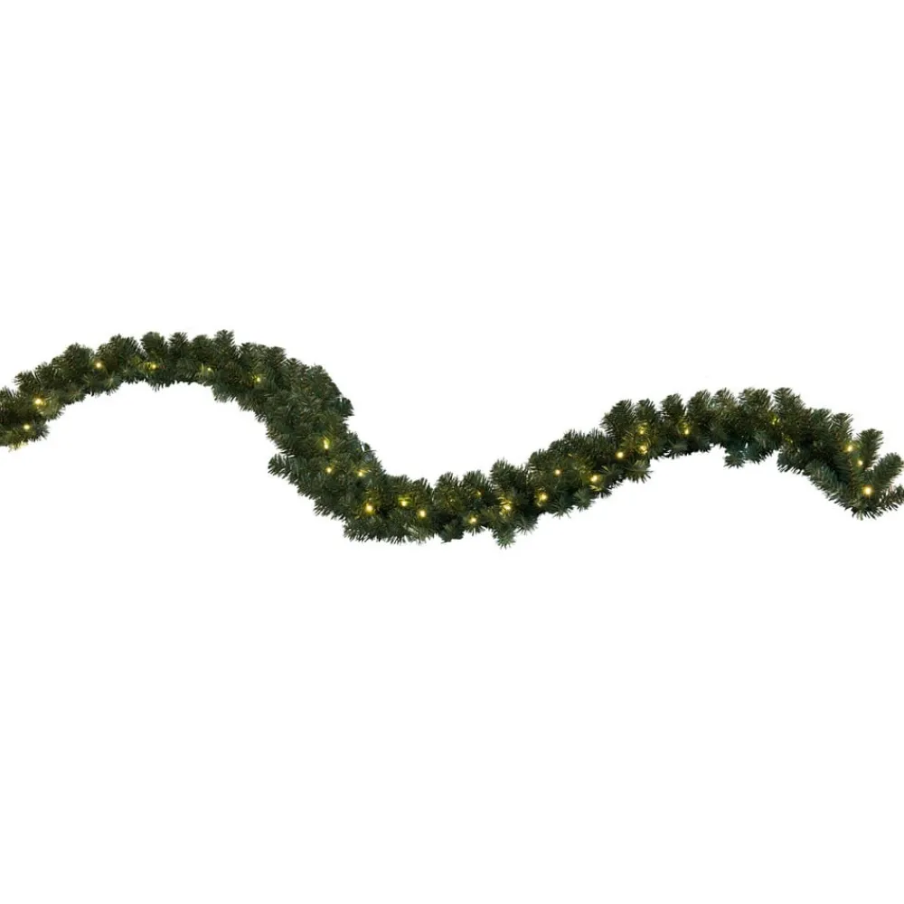 STAR TRADING Dekorationsbelysning|Julepynt > OTTAWA pynteguirlande, granlook, 2,7 m, LED hvid