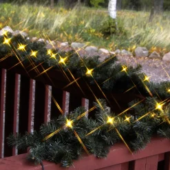 STAR TRADING Dekorationsbelysning|Julepynt > OTTAWA pynteguirlande, granlook, 2,7 m, LED hvid