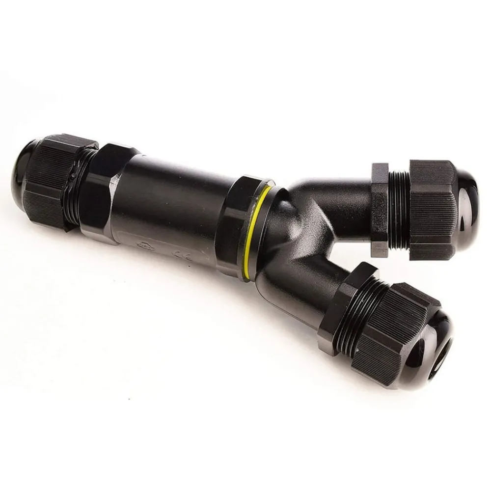 Deko-Light Elektroniske Materialer > Outdoor-multi-Y-kabelstik til 3 kabler, 4-14mm