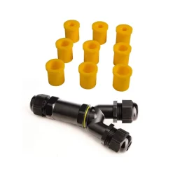 Deko-Light Elektroniske Materialer > Outdoor-multi-Y-kabelstik til 3 kabler, 4-14mm
