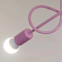 HELAM Loftlamper|Loftlamper > Oxford loftlampe, lyserød, Ø 44 cm, metal, 3 lyskilder